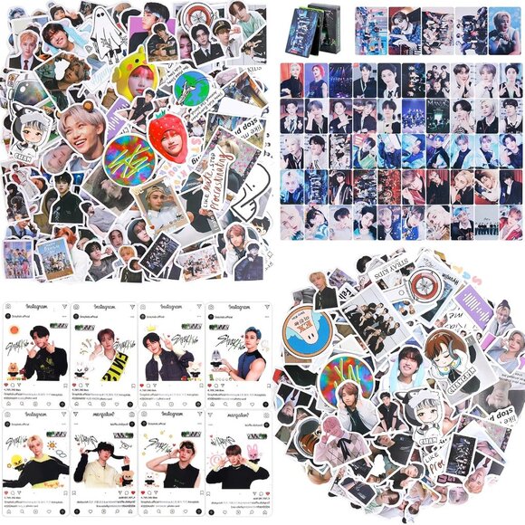 Stray Kids Merch Gift Box Set Including Photocard Holder, 3 Styles 165 Postcards - Picture 6 of 7